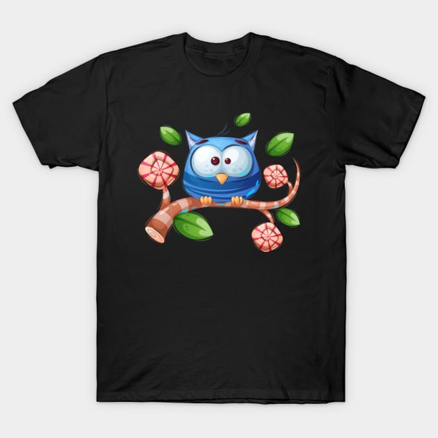 Cartoon Birt Concept art T-Shirt by GiftsRepublic